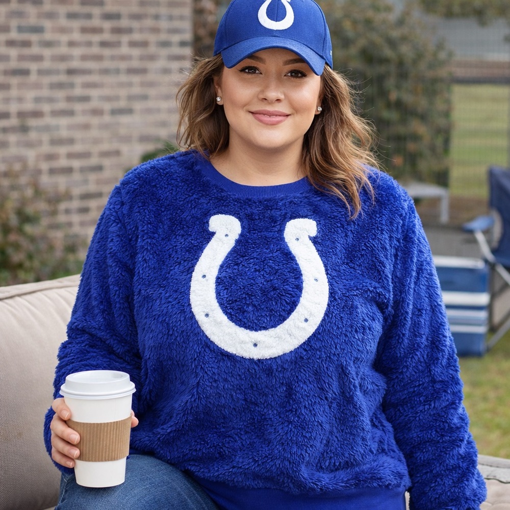 Cozy Blue Indianapolis Colts Sweater